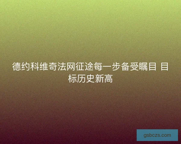 德约科维奇法网征途每一步备受瞩目 目标历史新高